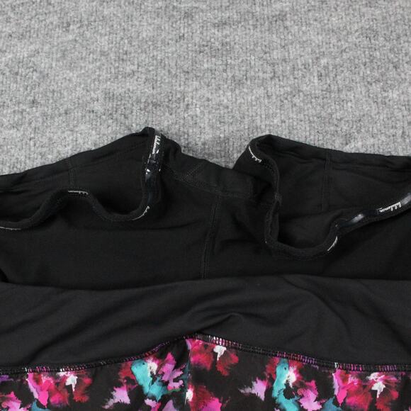 Lululemon Skirt Womens 6 Hotty Hot II Mini Midnight Bloom Black Fuschia Skort - Picture 7 of 10